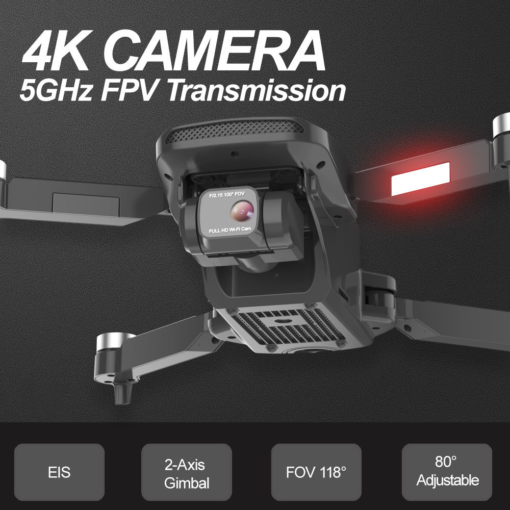 GPS 4K  Drone with Three-axis Gimbal and Brushless Motor