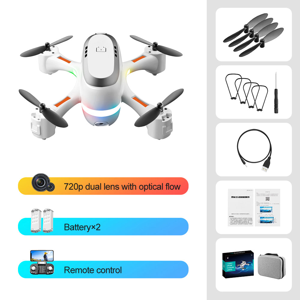 Mini Drone with 38 Dynamic Color Flashing Lights